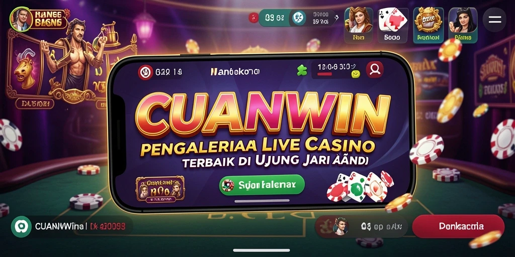 Tampilan gameplay CUANWIN yang memukau dengan dealer langsung.