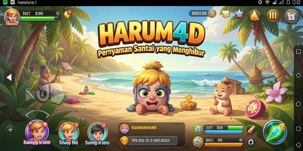 Gambar menampilkan gameplay seru dan menghibur dari HARUM4D.