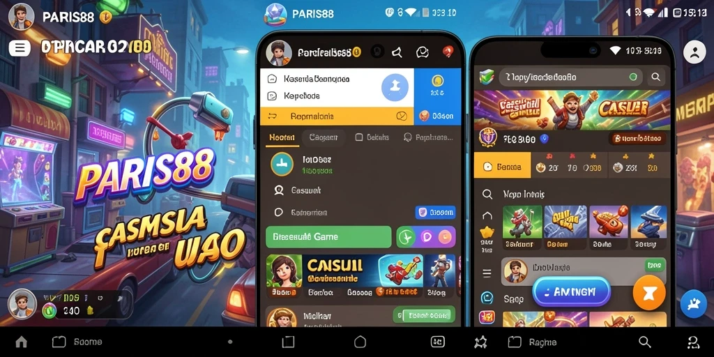 Tampilan gameplay dari PARIS88 yang seru dan menghibur.